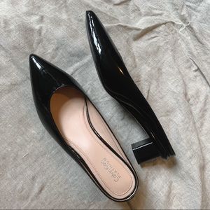 Calvin Klein patent leather kitten heels